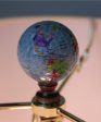 Earth Globe Lamp Finial, Blue Water with Colored Land Pattern, 2.25 h Online Hot Sale