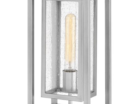 1-Light Medium Pier Mount Lantern in Satin Nickel For Discount