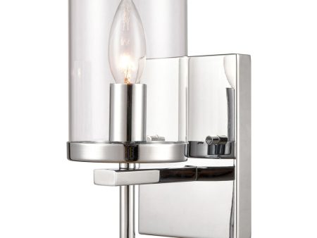 1-Light Sconce Chrome Fashion