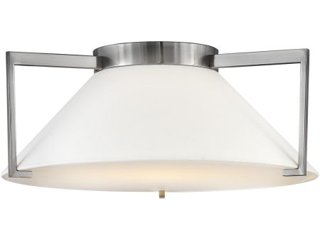 Calla LED-Light Large Flush Mount in Antique Nickel Hot on Sale