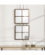 Window Pane Square Mirrors, Set of 2 Online now