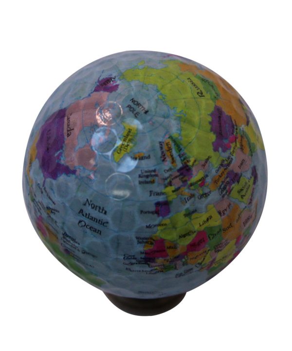 Earth Globe Lamp Finial, Blue Water with Colored Land Pattern, 2.25 h Online Hot Sale