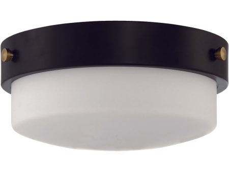 Oak Street 2-Light Flushmount Flat Black Cheap