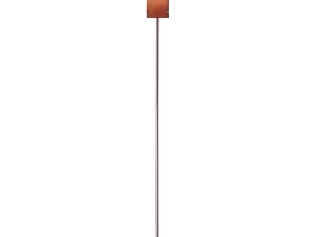 Aolani 1-Light Floor Lamp Ps  Wood Grain Textured Gls Shade Hot on Sale