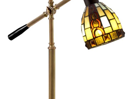 Baroque Tiffany Accent Lamp With Wirelss And Usb Charger Online now