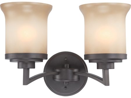 14 W Harmony 2-Light Vanity & Wall Dark Chocolate Bronze on Sale