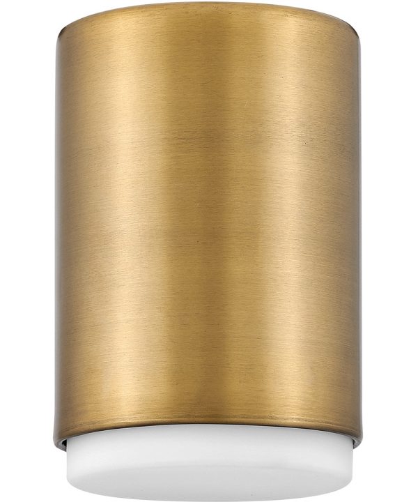 Cedric 1-Light Extra Small Flush Mount in Lacquered Brass For Discount