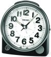 Bedside Alarm Clock Black with Silver-Tone Trim For Discount