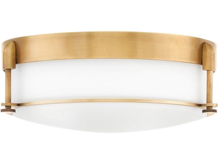 Colbin 3-Light Large Flush Mount in Heritage Brass on Sale