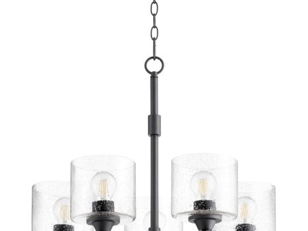 24 W Dakota 5-light Chandelier Noir Online Hot Sale