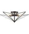 Moravian Star 5-Light Flush Mount Oil Rubbed Bronze - Large Online Hot Sale