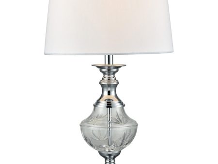 25.5 Inch H Frosted Murray 24% Lead Crystal Table Lamp Discount