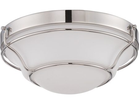 13 W Baker 1-Light Close-to-Ceiling Polished Nickel Discount