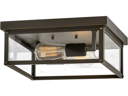 Beckham 2-Light Medium Flush Mount in Oil Rubbed Bronze Fashion