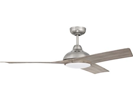 Beckham 1-Light Specialty Indoor Outdoor Ceiling Fan (Blades Included) Brushed Polished Nickel on Sale