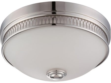 13 W Harper 1-Light Close-to-Ceiling Polished Nickel Hot on Sale