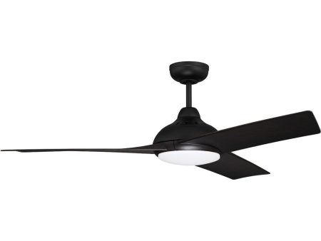 Beckham 1-Light Specialty Indoor Outdoor Ceiling Fan (Blades Included) Flat Black Fashion