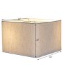 16x16x10 Rounded Corner Premiere Hardback Shallow Square Drum Lampshade Textured Oatmeal For Discount