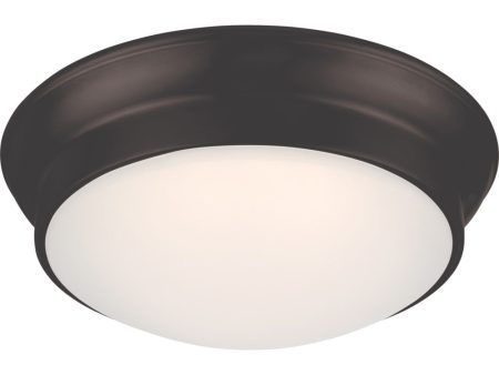 12 W Conrad 1-Light LED Close-to-Ceiling Mahogany Bronze Discount