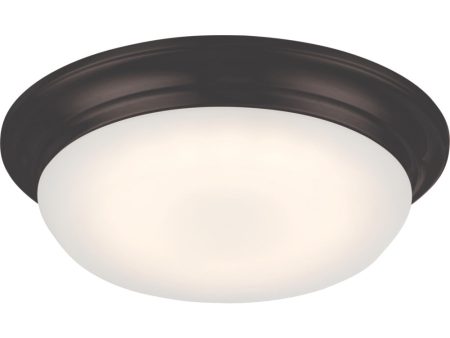 11 W Libby 1-Light LED Close-to-Ceiling Mahogany Bronze Sale