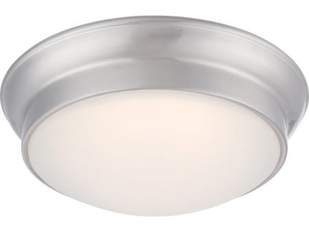 12 W Conrad 1-Light LED Close-to-Ceiling Brushed Nickel Online Sale