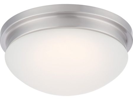 12 W Spector 1-Light LED Close-to-Ceiling Brushed Nickel on Sale