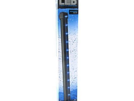 Blue LED Light & Airstone 2.7 Watts - 12  Long by Via Aqua Online